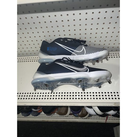 Nike Force Zoom Trout 7 Pro Mens Metal Baseball Cleats Size 13 Navy Blue White - Picture 5 of 8
